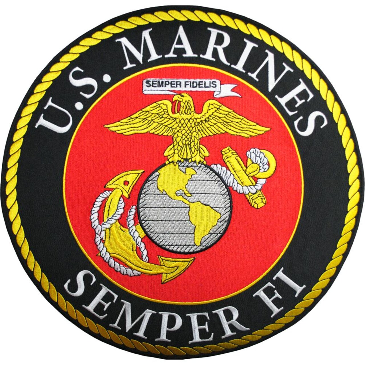 U.S.M.C. Semper Fi Logo Patch 12&#x22;